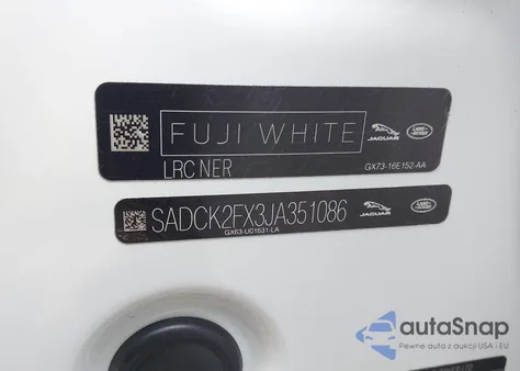 2018 Jaguar F-Pace 25T Prestige z USA, uszkodzony, nr VIN SADCK2FX3JA351086